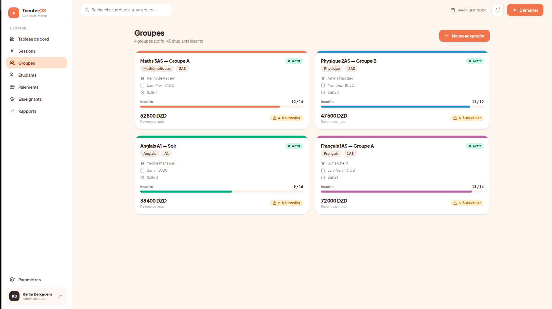 TcenterOS screenshot 2