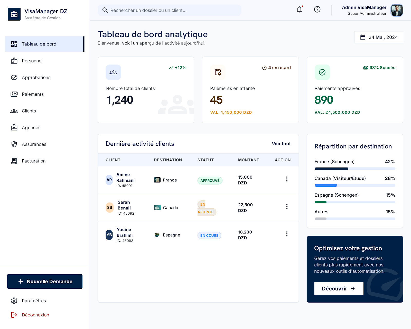 Visa MS screenshot 1